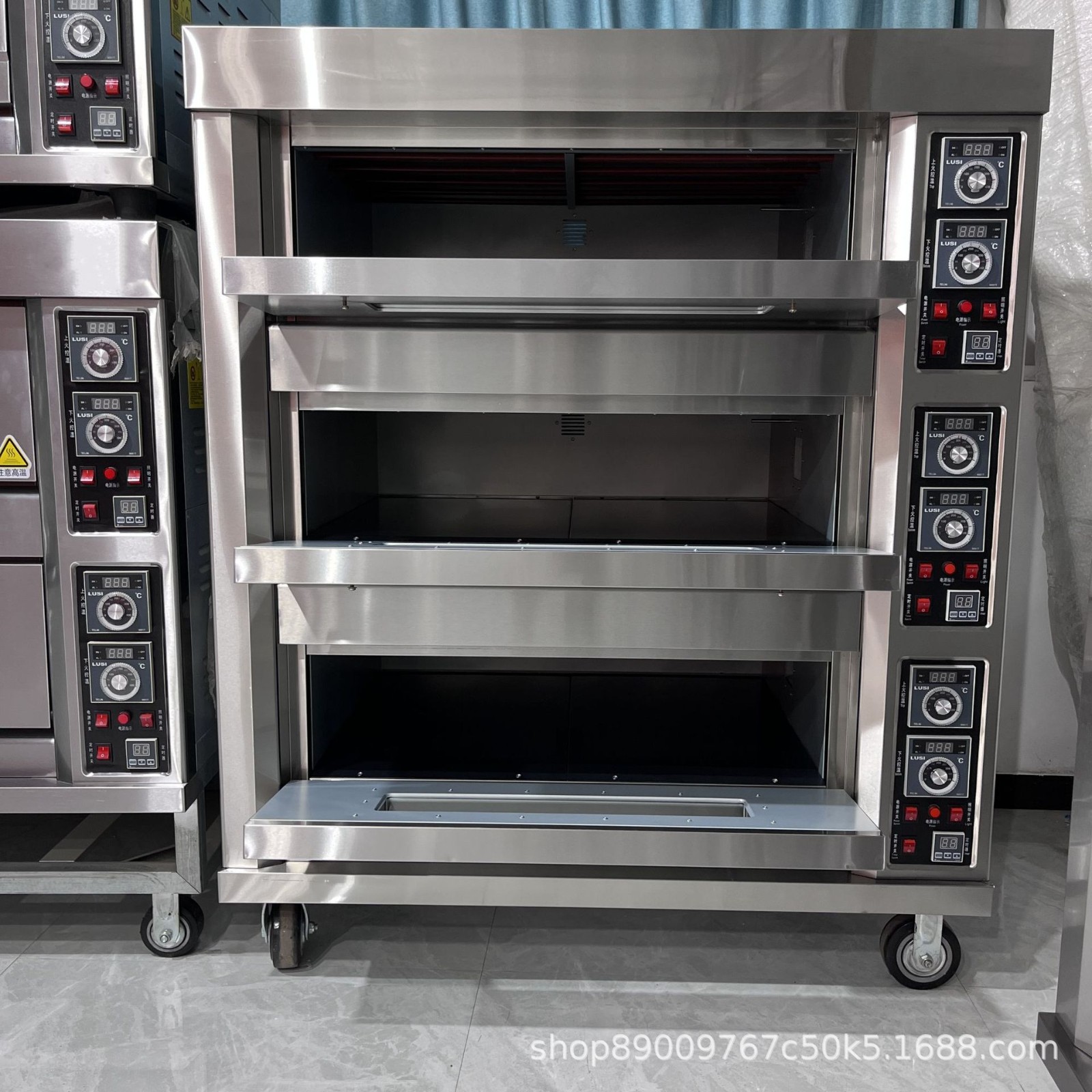 喆研麦烤箱两层四盘/三层六盘/三层九盘面包烤炉面包房西饼屋烤炉图2