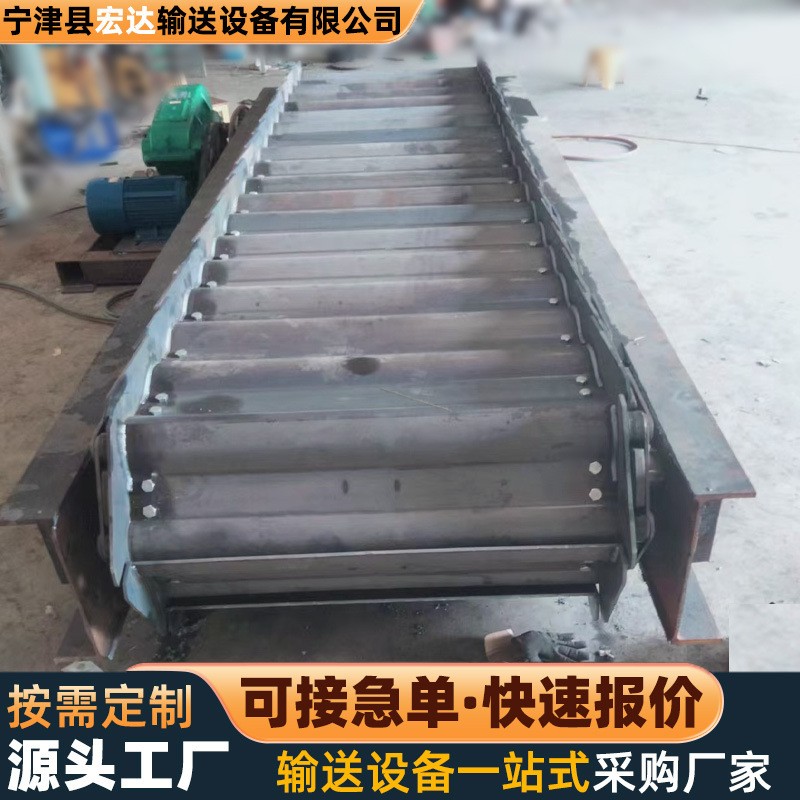 重型鳞板输送机厂家耐高温金属铸件运输链板机矿山碎石鳞板输送机图2