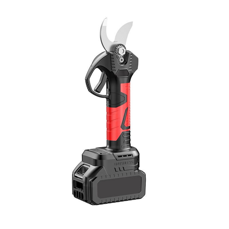 电动剪刀果树充电式锂电高枝修枝剪剪树枝神器园林粗枝加 长杆电图5