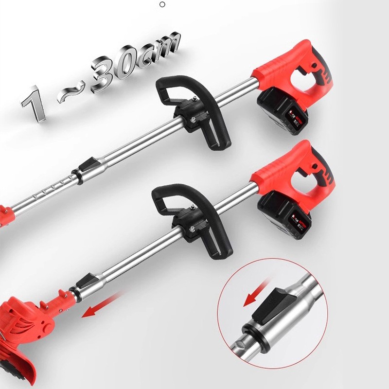 电动割草机小型家用除草机手持锂电打草机园林修剪机充电式割草机图3