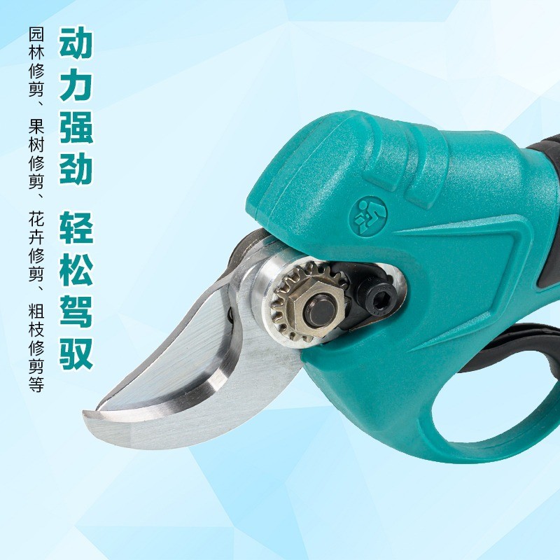 德国园林电动修枝剪果树树枝剪手动电剪户外无线电动剪刀 厂家批发图3