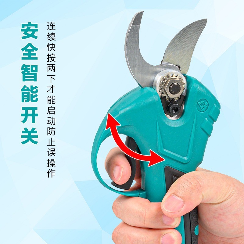 德国园林电动修枝剪果树树枝剪手动电剪户外无线电动剪刀 厂家批发图4