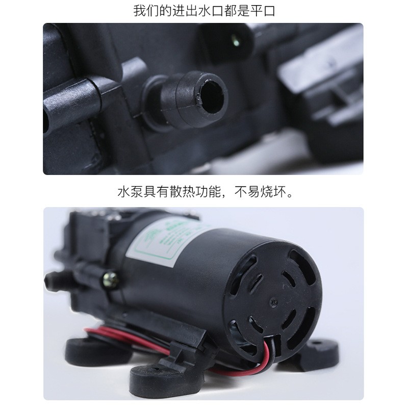 厂家直销电动喷雾器隔膜泵回流泵高压水泵自吸大功率打药机马达图4