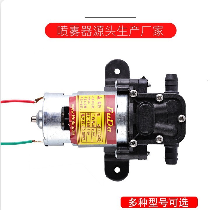 电动喷雾器水泵隔膜泵工厂现货批发12v纯铜高压电动泵喷雾器配件图2
