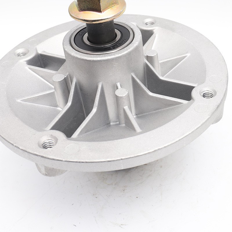 厂家直供 坐骑式割草机铝制主轴刀架 4孔轴承座半轴割草机配件图4