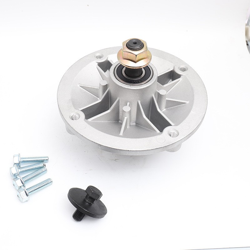 厂家直供 坐骑式割草机铝制主轴刀架 4孔轴承座半轴割草机配件图3