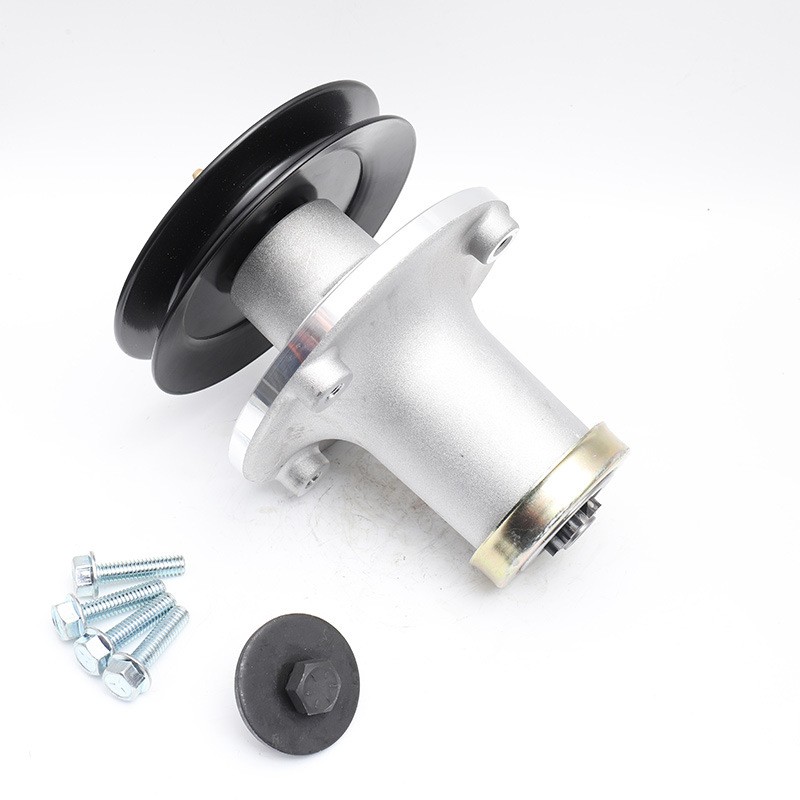 厂家直供 坐骑式割草机铝制主轴刀架带皮轮轴承座半轴割草机配件图2