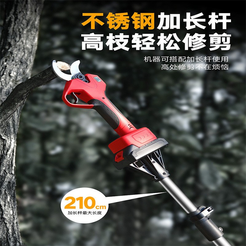 圣慕锂电修枝剪园林工具树枝剪电动剪刀摘果剪花园修花 修枝图2