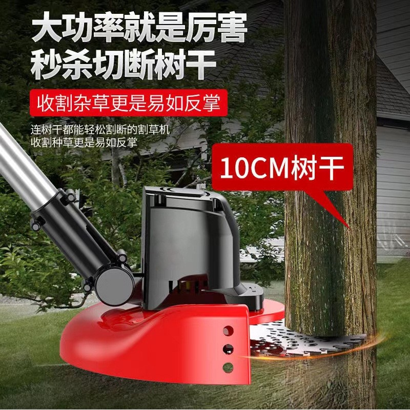 大功率锂电无刷割草机电动打草绳打草机多功能便携式除草机锄草机图4