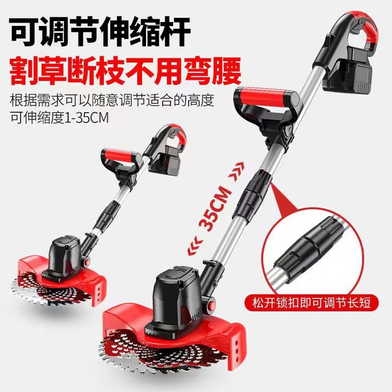 大功率锂电无刷割草机电动打草绳打草机多功能便携式除草机锄草机图3