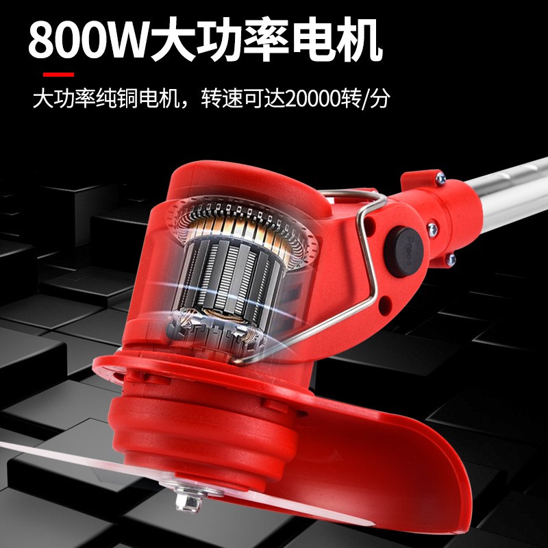 电动割草机小型多功能家用除草机充电式便携园林草坪机锂电打草机图4