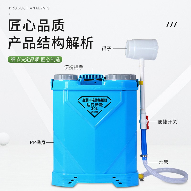 厂家批发多功能电动智能液体施肥器背负式果树农田追肥水肥一体机图3