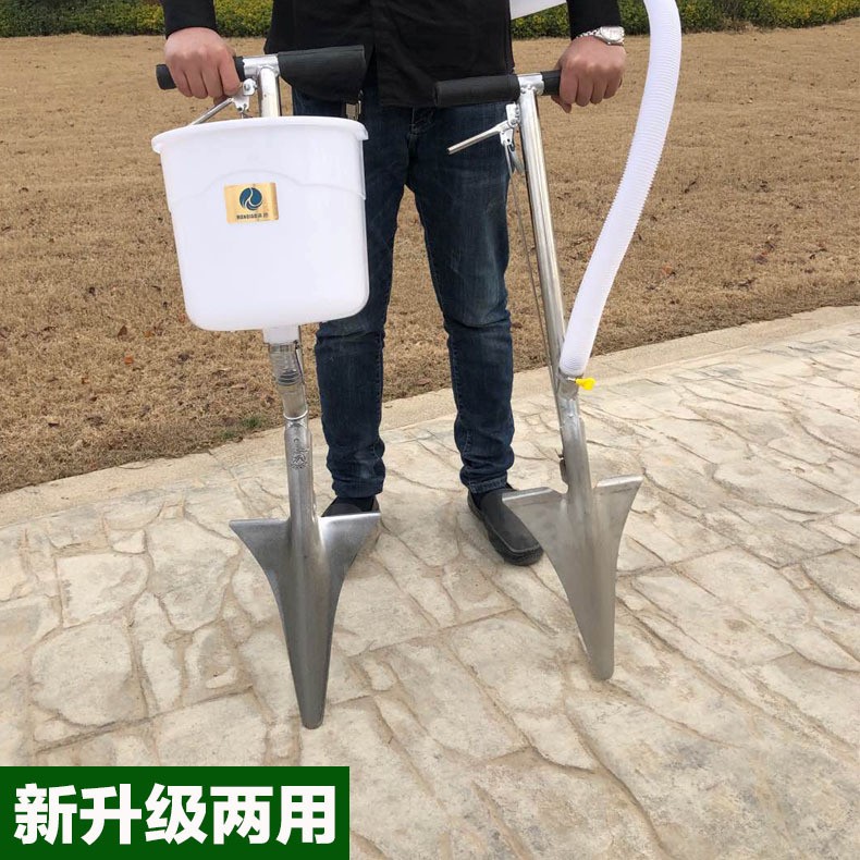 果树施肥器硬地追肥器根部施肥颗粒施肥工具铁锹施肥机图2