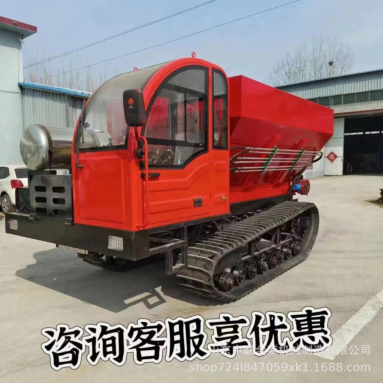 履带式撒粪车多功能撒肥一体机果园大棚大马力自走式施肥机器自动图2