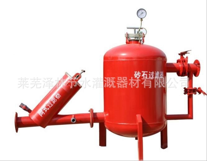 农用灌溉过滤器 钢制离心砂石网式过滤器2寸 3寸4寸整套施肥罐图5