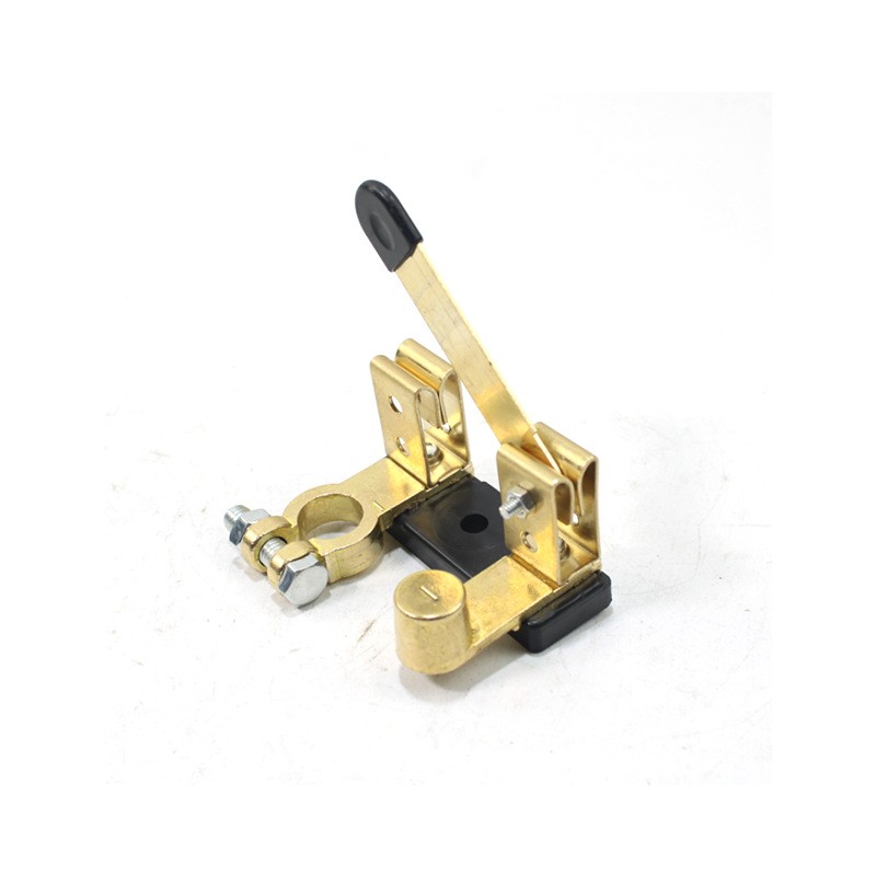 汽车电瓶开关黄铜刀闸防漏电保护断电手动负极闸刀纯铜蓄电池总闸图3