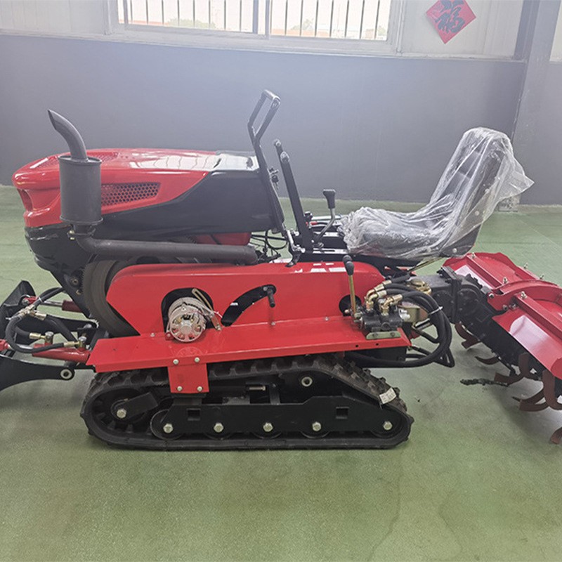 农用履带式拖拉机 水旱两用50马力旋耕除草回填开沟推土机图2