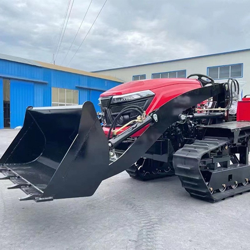 农用履带式拖拉机 水旱两用50马力旋耕除草回填开沟推土机图3