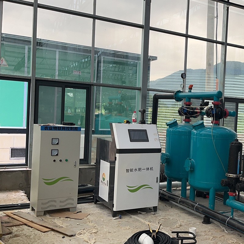 农田大棚灌溉水肥一体化设备规格多样通道全自动智能水肥一体机图2