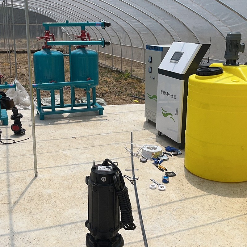 农田大棚灌溉水肥一体化设备规格多样通道全自动智能水肥一体机图4