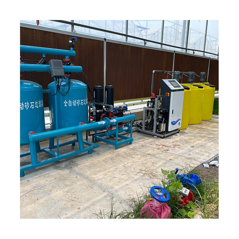 农田大棚灌溉水肥一体化设备规格多样通道全自动智能水肥一体机图5