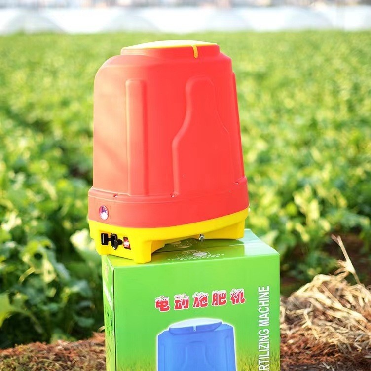 新款电动撒肥器施肥机水稻小麦大棚洒肥机播种机鱼塘投饵配件塑料图3