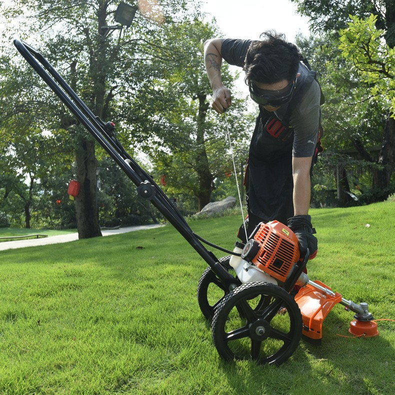 拓戈小型手推式割草机 四冲程汽油锄草割灌机除草打草机草坪机图5