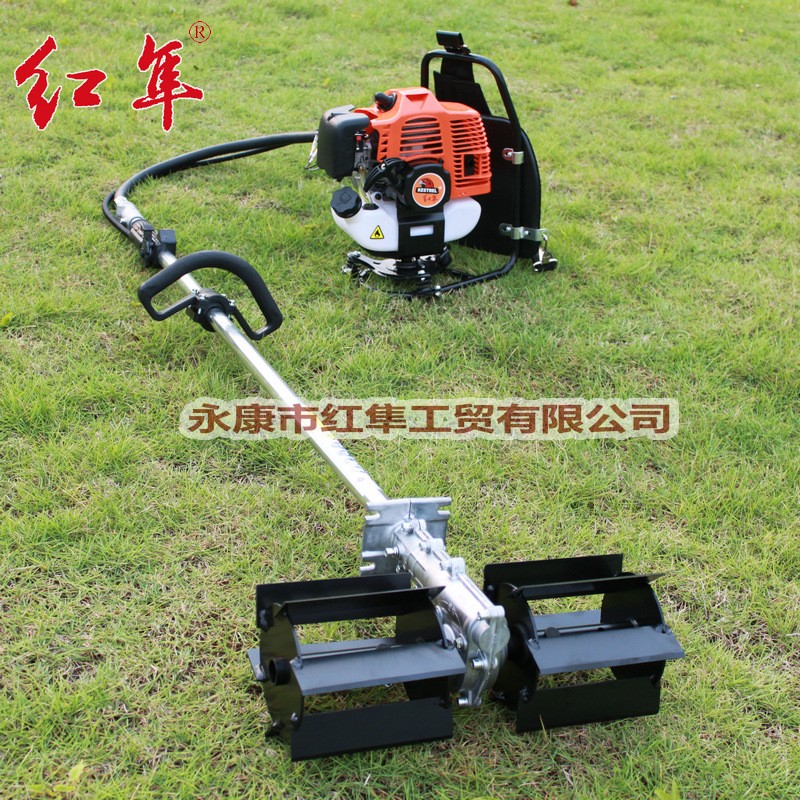 红隼1E44F-5二冲程大马力背负式锄草机HS520开荒松土机除草机