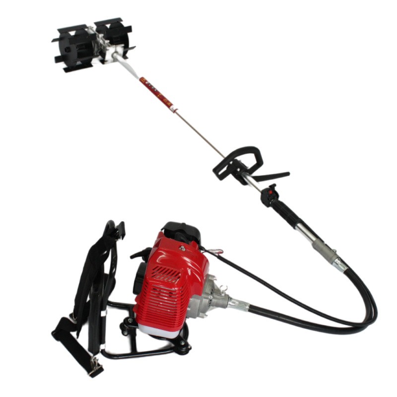 红隼1E44F-5大马力二冲程背负式锄草机HS520背负式松土机除草机图5