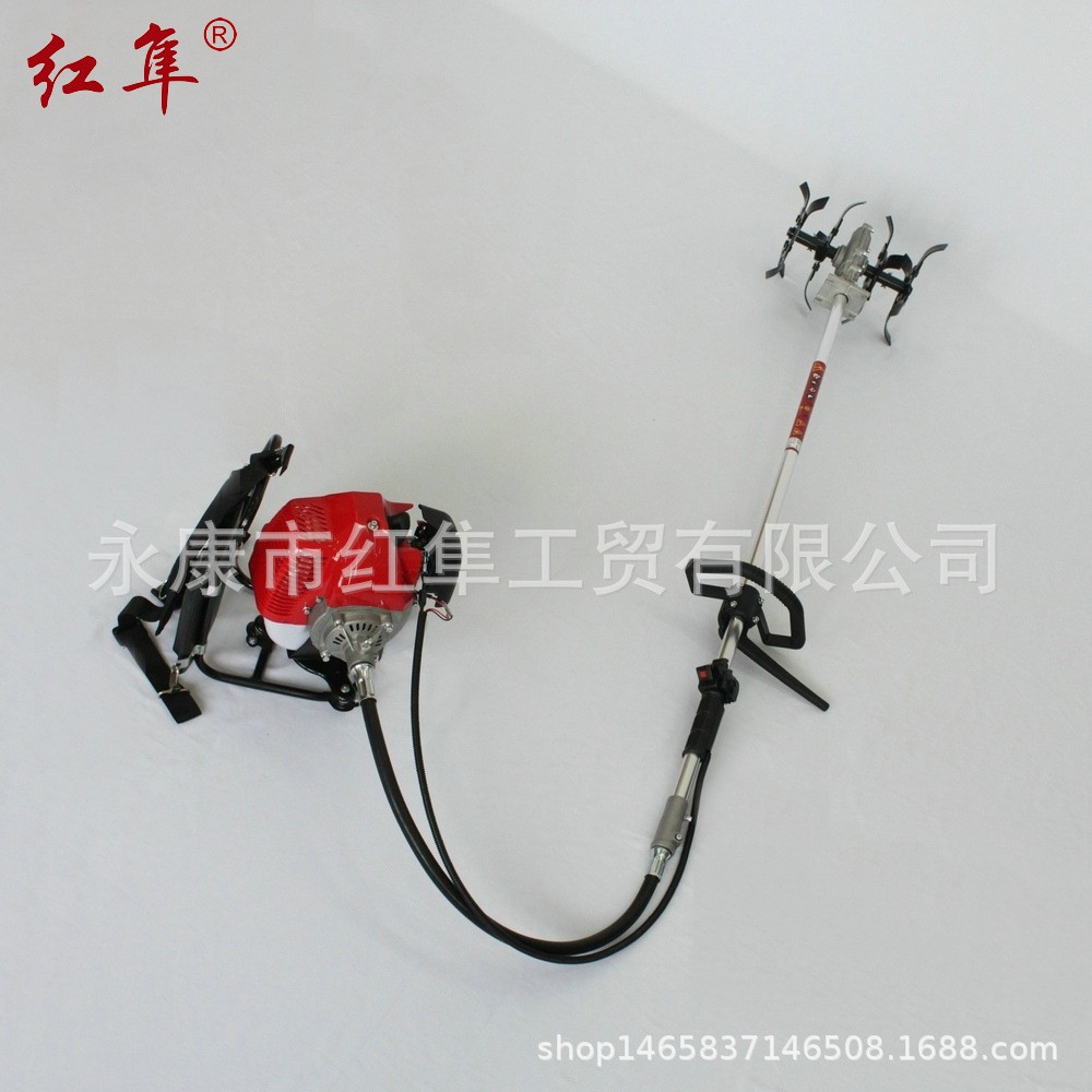 红隼1E44F-5大马力二冲程背负式锄草机HS520背负式松土机除草机图3