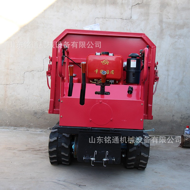 柴油履带运输车农用手扶式履带车小型水陆泥泞路翻斗车源头供应图4