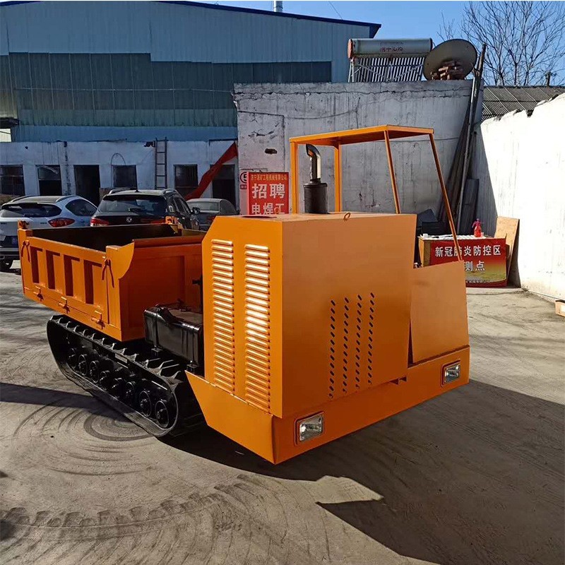 农用2吨工程运输车小型橡胶履带翻斗车全地形履带翻斗自卸车