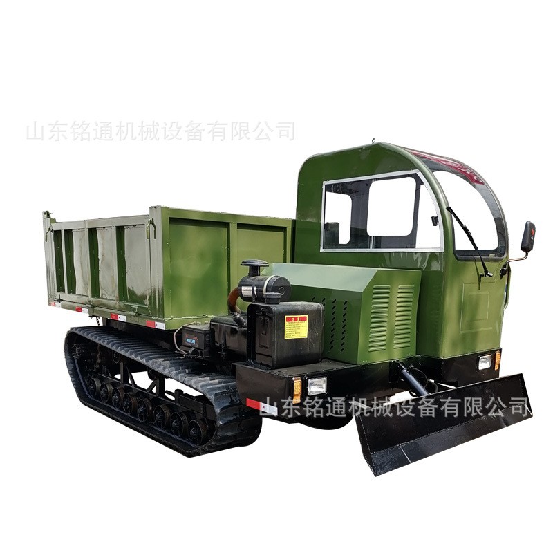 农用2吨工程运输车小型橡胶履带翻斗车全地形履带翻斗自卸车图5