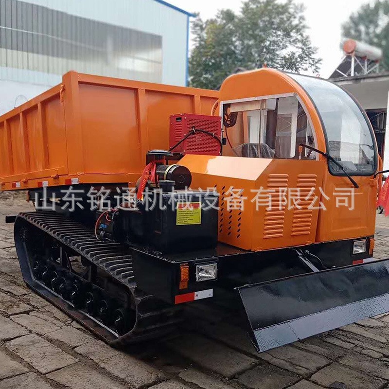 柴油工程履带运输车农用自卸式翻斗车山坡地形运输车装载机械图2