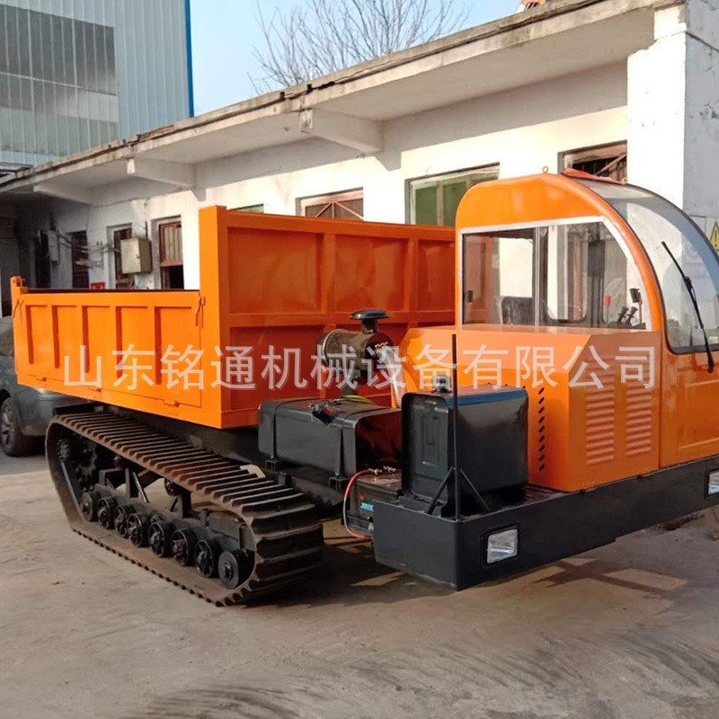 柴油工程履带运输车农用自卸式翻斗车山坡地形运输车装载机械图3