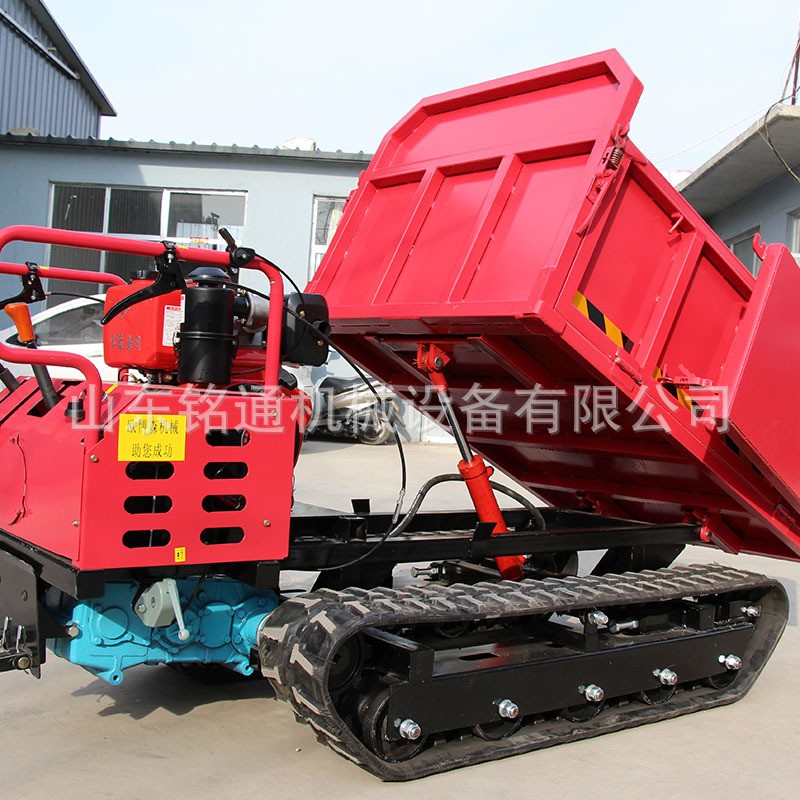 小型农用履带翻斗运输车 自卸式山地拉货车1.5吨果园搬运车图3