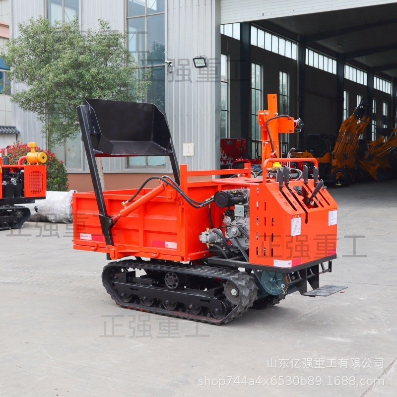 农用柴油爬山虎履带运输车爬坡王建筑工程山区山地果园自卸搬运车图4