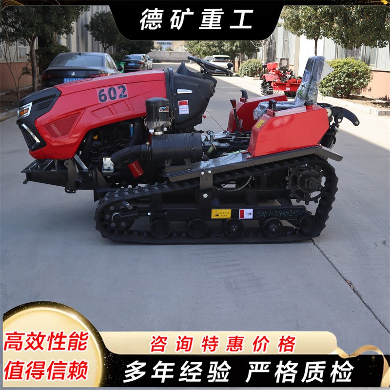 翻土微耕机 旋耕机小型开沟机家用履带式农用犁地柴油四驱 耕地机图4