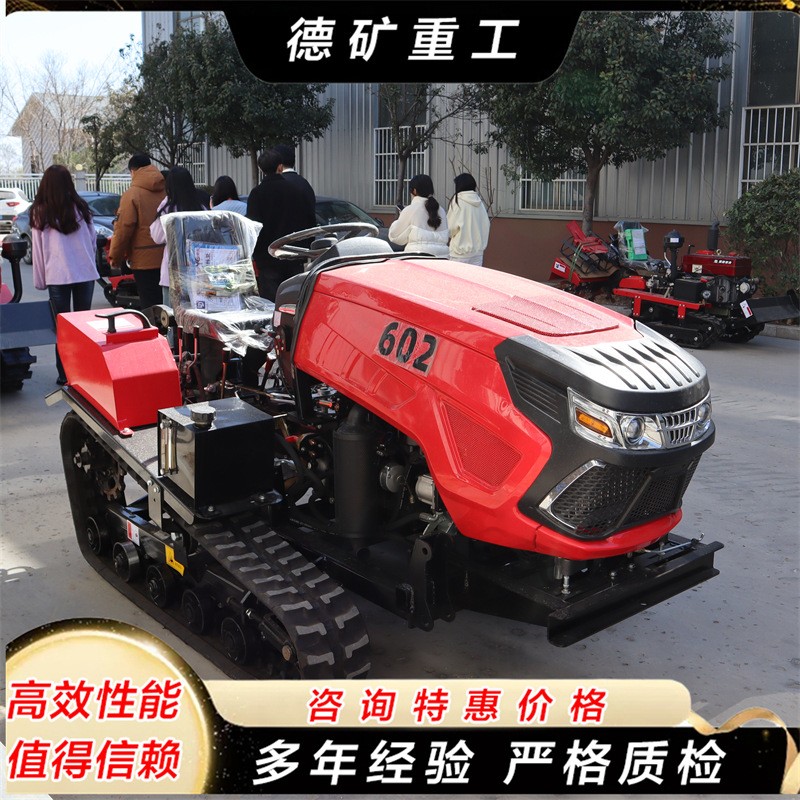 翻土微耕机 旋耕机小型开沟机家用履带式农用犁地柴油四驱 耕地机图3