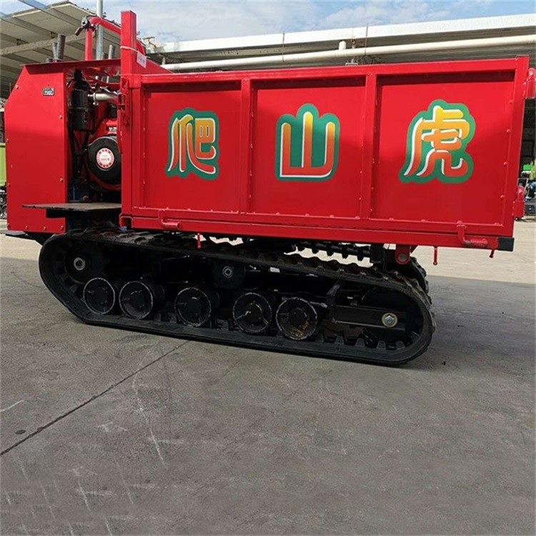 卡博恩 履带运输车 手扶式农用自卸车 水田山地小型车卸货机器