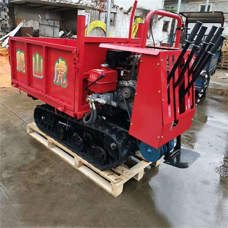 卡博恩 履带运输车 手扶式农用自卸车 水田山地小型车卸货机器图4