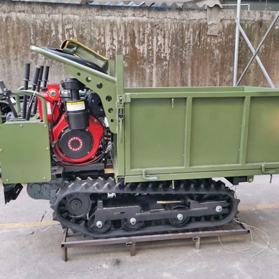 小型履带运输车设备农用工程自卸爬山车农用卸田间山地工程批发