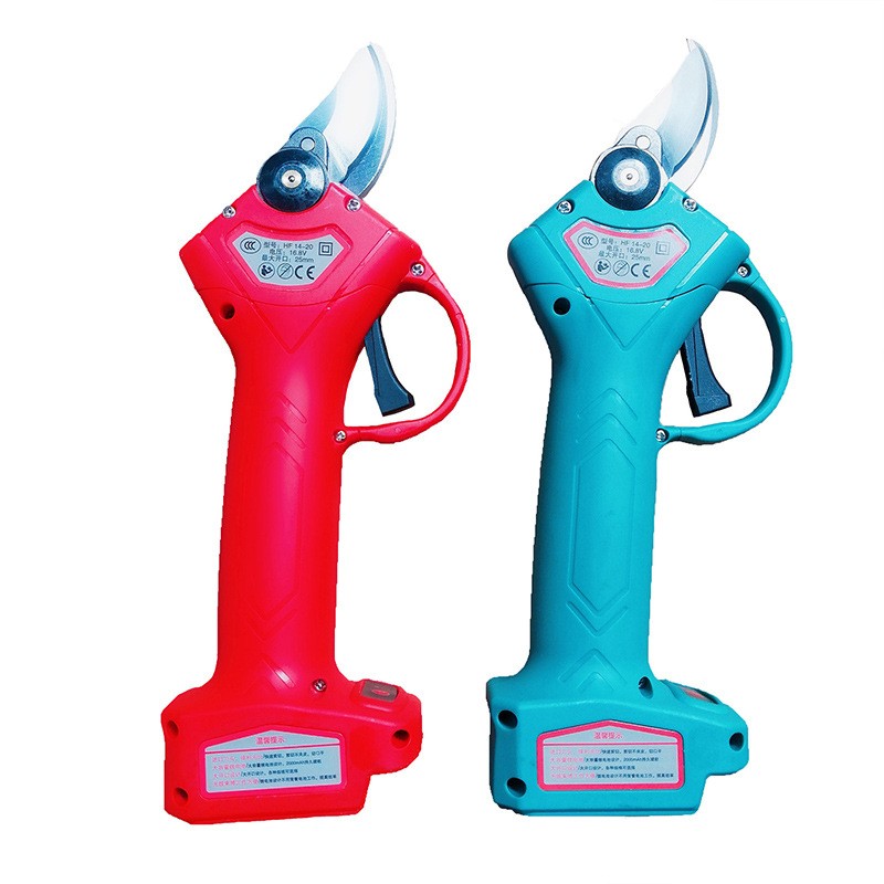 厂家直供锂电电动修枝剪刀园林果树户外充电手持式省力剪粗枝剪刀图5