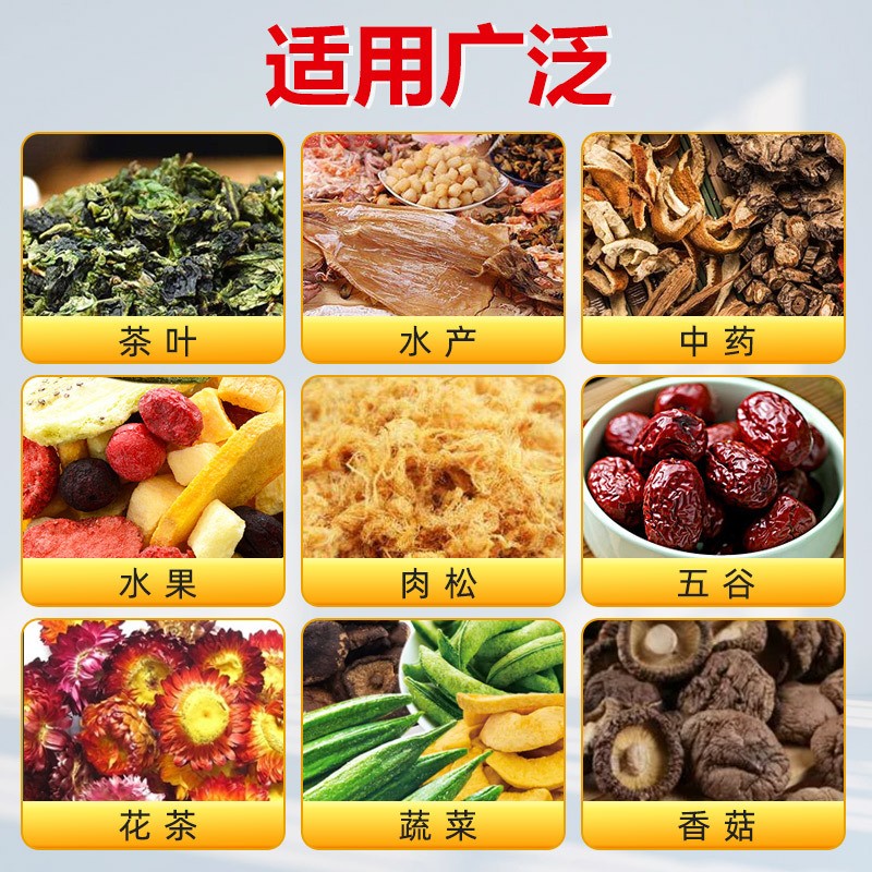 旋转式不锈钢烘焙机茶叶五谷药材咖啡豆提香机水果干片食品烘干机图2