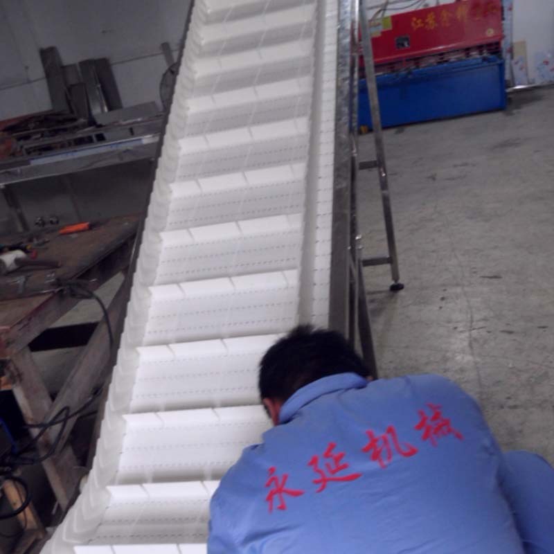 塑钢网带提升机塑料输送机提升机物料输送上传流水线机器设备厂家图3