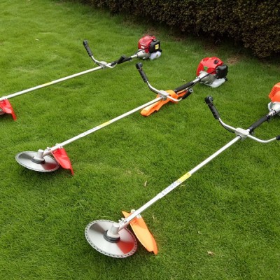 华本牌小型多功能二冲程侧挂式割草机 割灌机 打草机水稻麦收割机