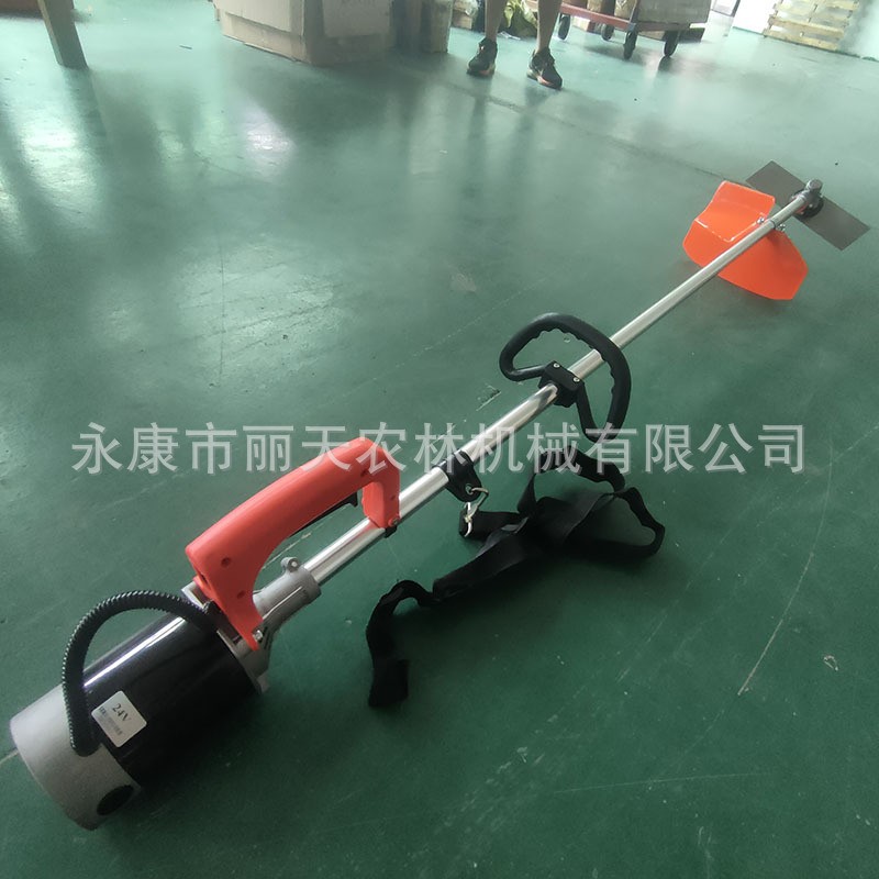 24V48V60伏后置有刷电动割草机背包电瓶式充电锂电直杆农用割灌机图4