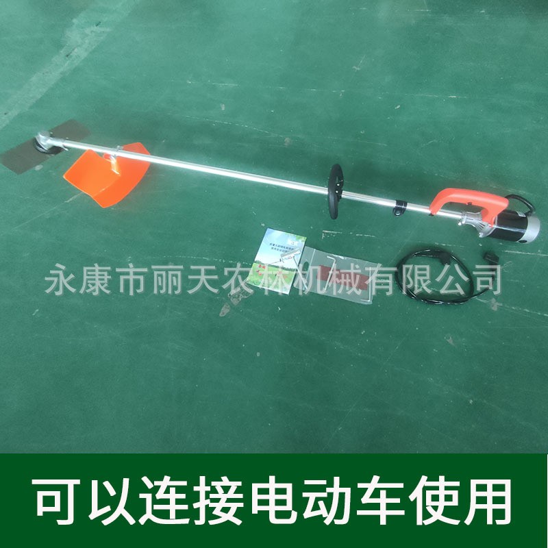 24V48V60伏后置有刷电动割草机背包电瓶式充电锂电直杆农用割灌机图3