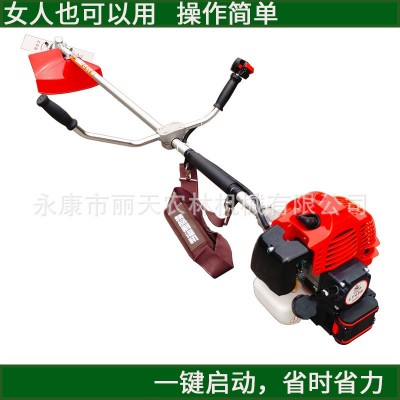 电启动二冲程割草机侧挂式割灌机背负式打草机