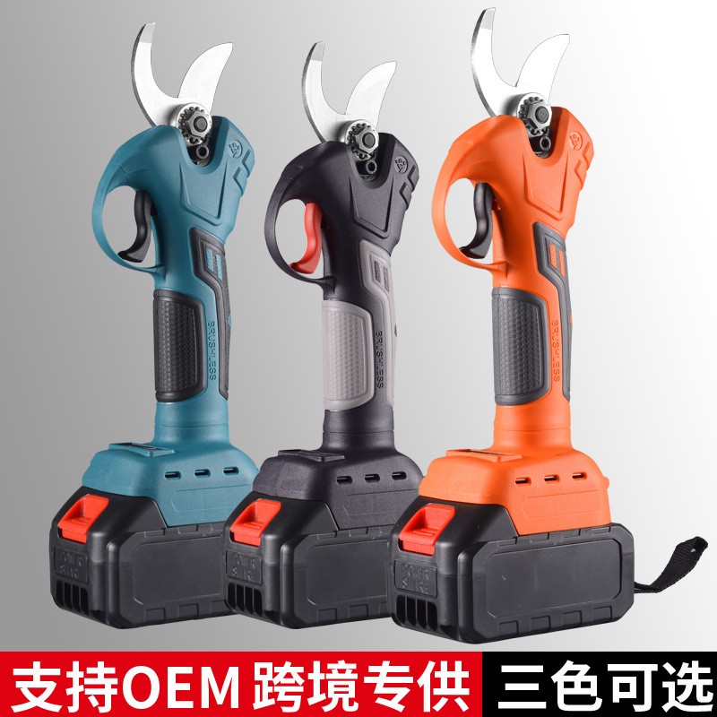 锂电修枝剪电动剪刀果树修枝剪刀充电式电剪刀强力园林剪 树电剪